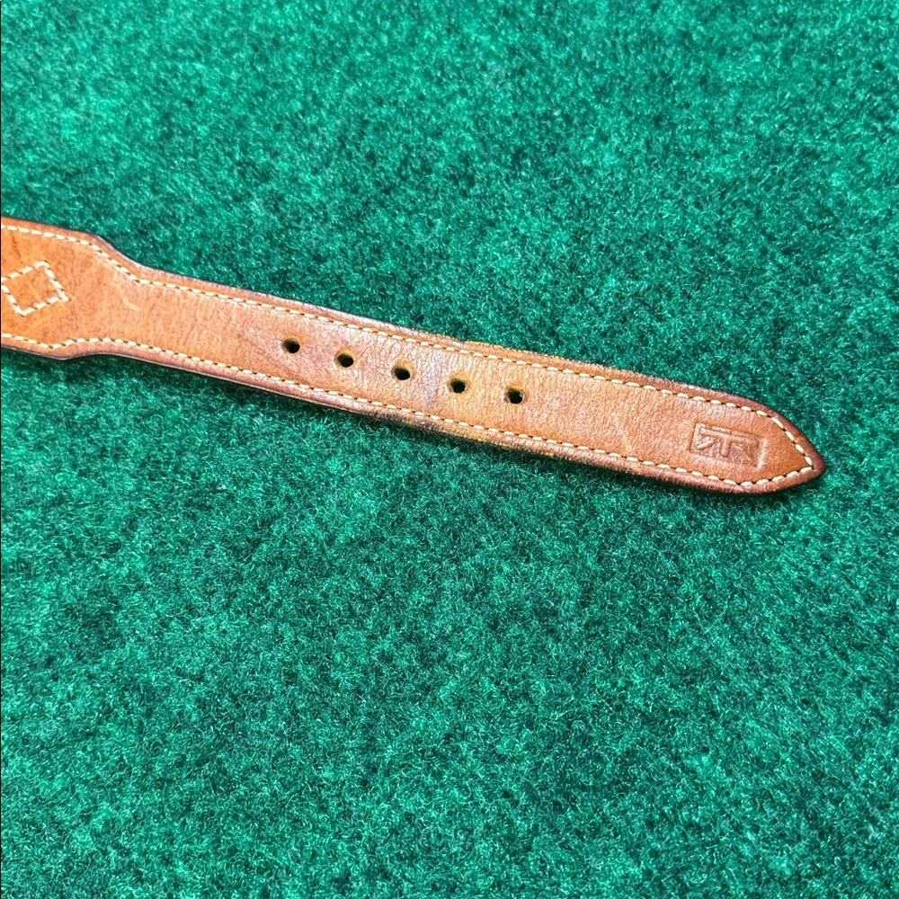 Handmade Brittania Brown Leather Belt (Size 36) - Picture 6 of 6